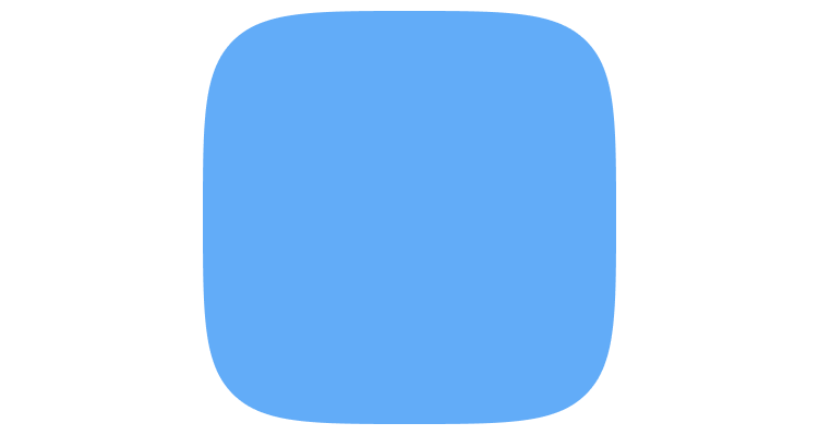 A squircle vs a square with rounded corners